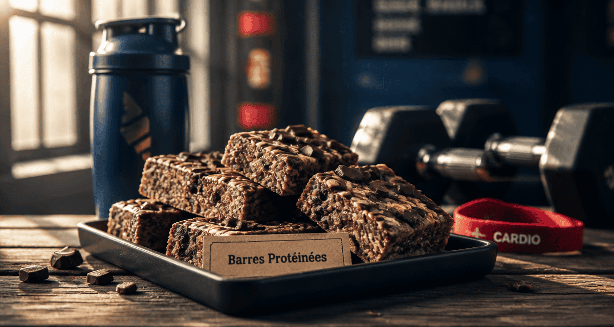 barres de cereales proteinees maison sur table