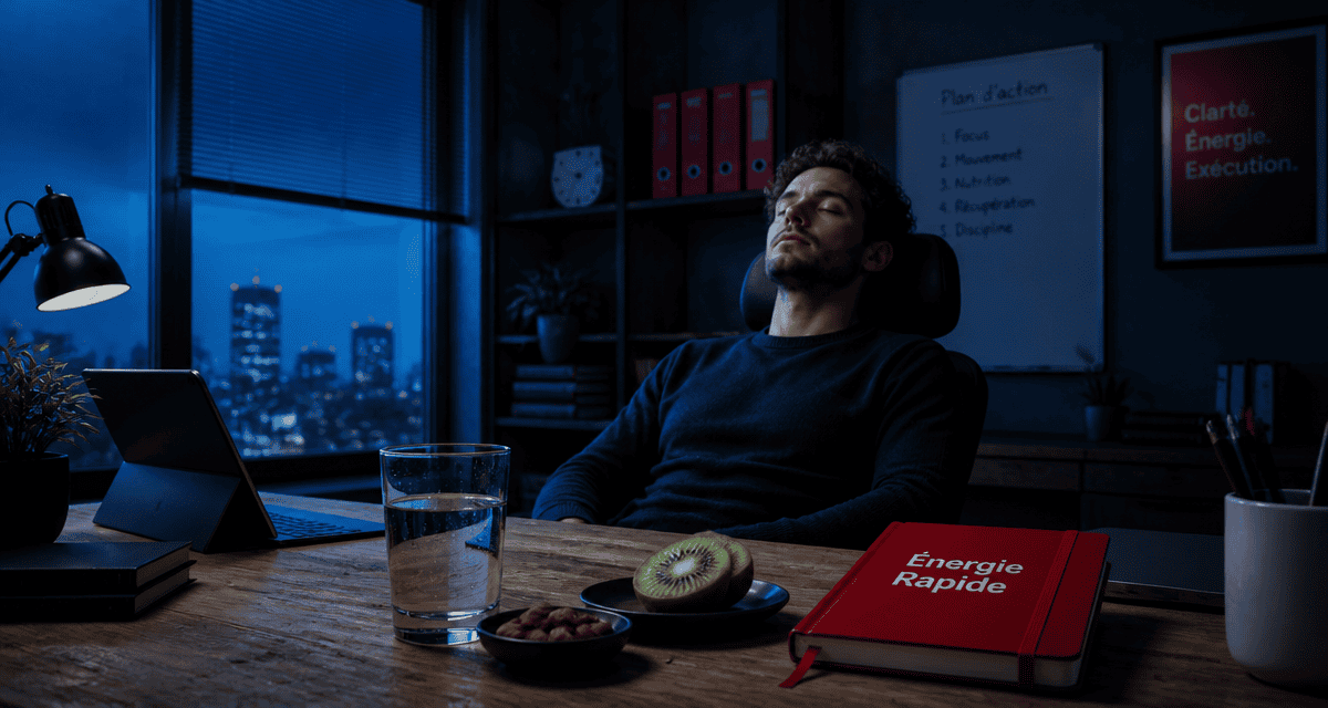 comment avoir de l energie rapidement au bureau avec micro sieste et aliments énergétiques