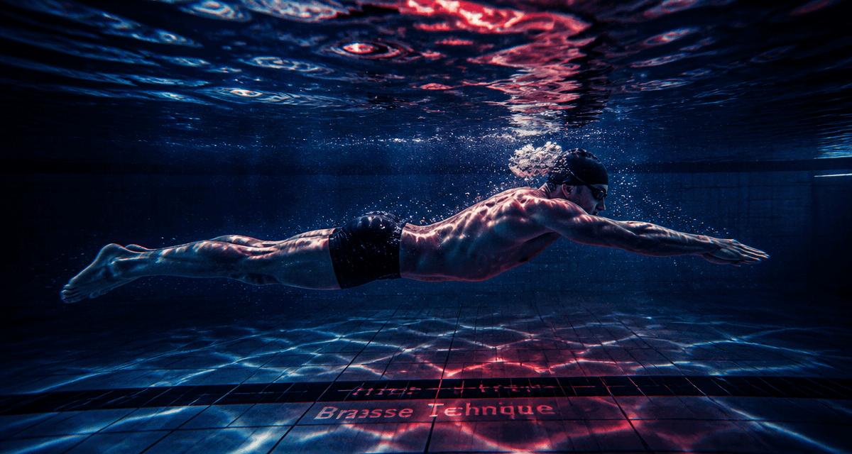 comment nager la brasse nageur sous l'eau technique