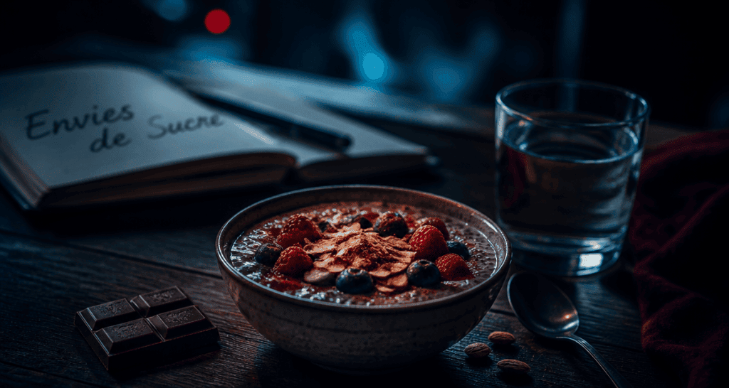 Envie de sucre signification chia pudding chocolat carnet