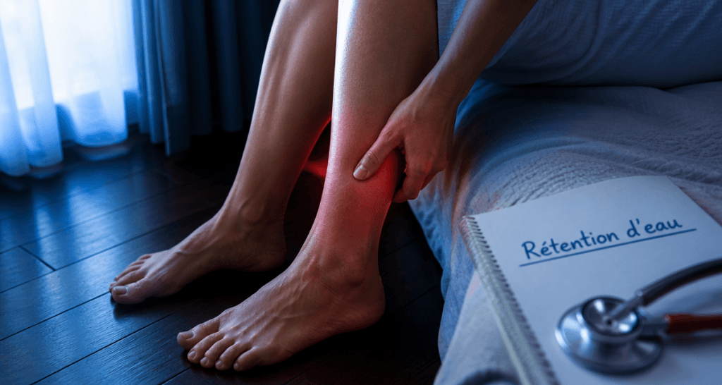 exces d eau dans le corps jambes chevilles test godet