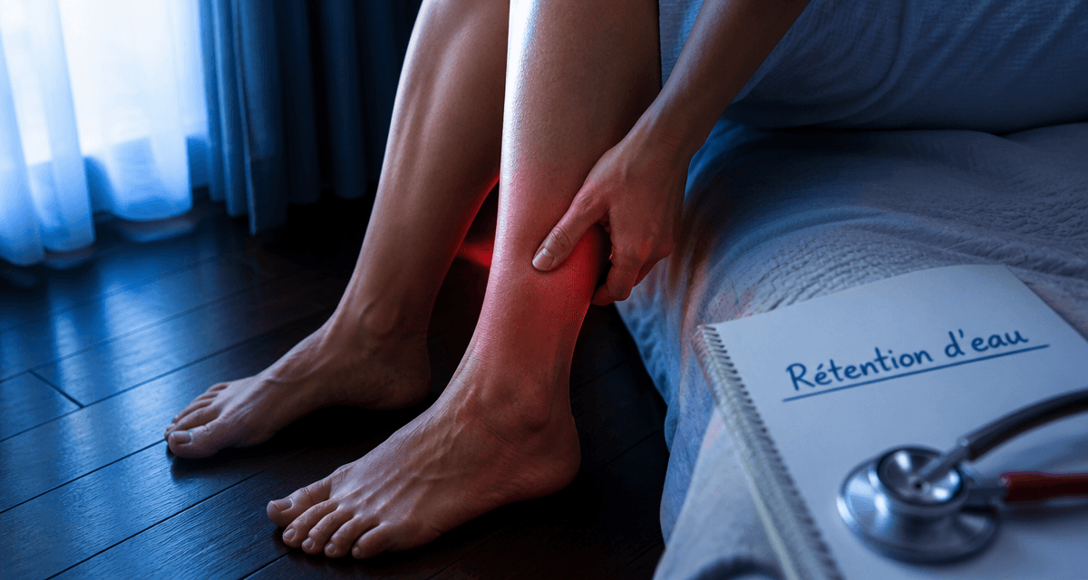 exces d eau dans le corps jambes chevilles test godet