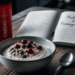 fromage blanc protéiné bol toppings gourde carnet