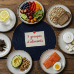 les 7 groupes d aliments tableau assiettes aliments