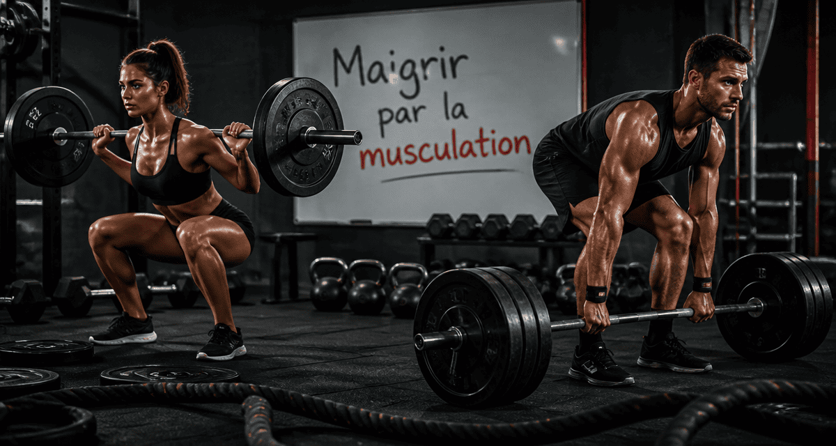 maigrir par la musculation homme femme squat deadlift