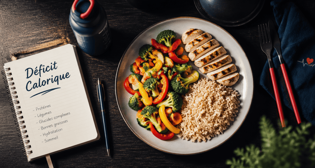 nutrition perdre du poids assiette équilibrée légumes poulet riz