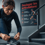 Perte de poids et douleurs articulaires femme lacets