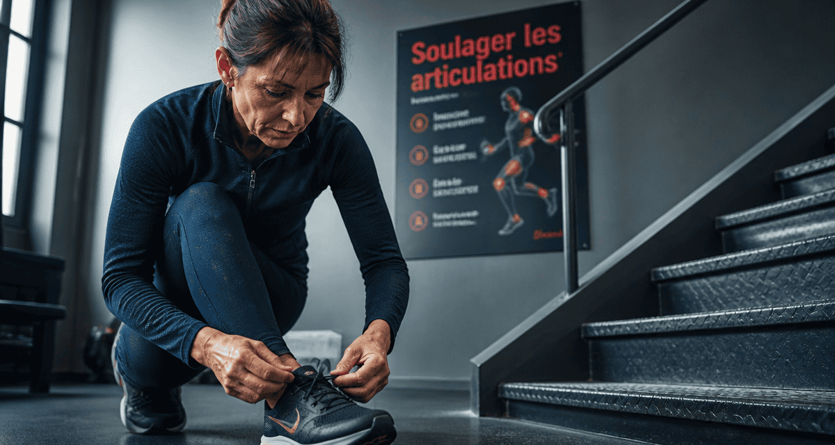 Perte de poids et douleurs articulaires femme lacets