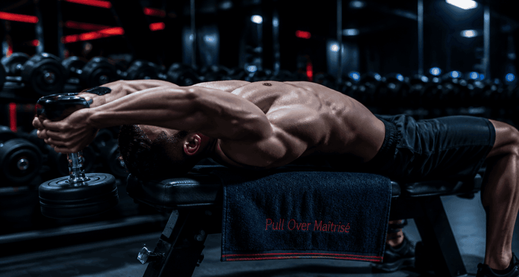 pull over exercice homme sur banc