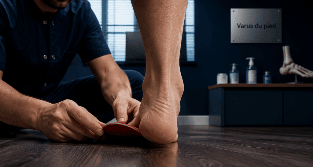 varus du pied, semelle orthopédique, podologue