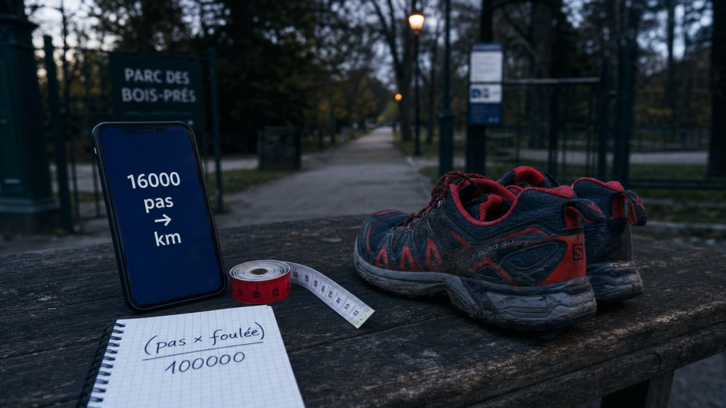 16000 pas en km : calcule distance selon votre taille