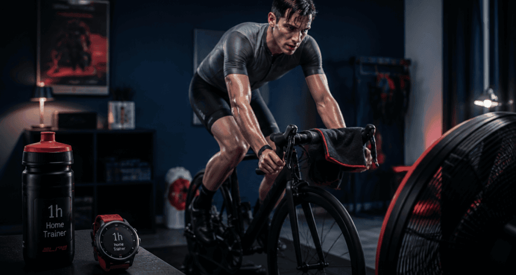 1h de home trainer par jour cycliste en salle