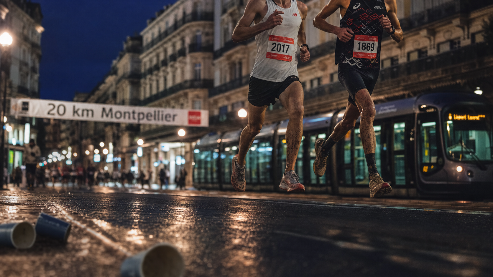 20 kilometres de montpellier : coureurs solidaires sur bitume humide, 180 m de dénivelé