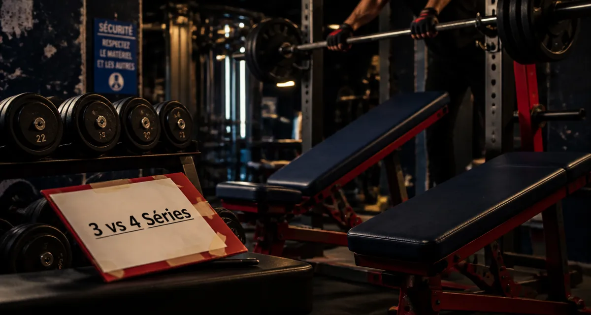 3 ou 4 series muscu : volume d’entraînement en salle