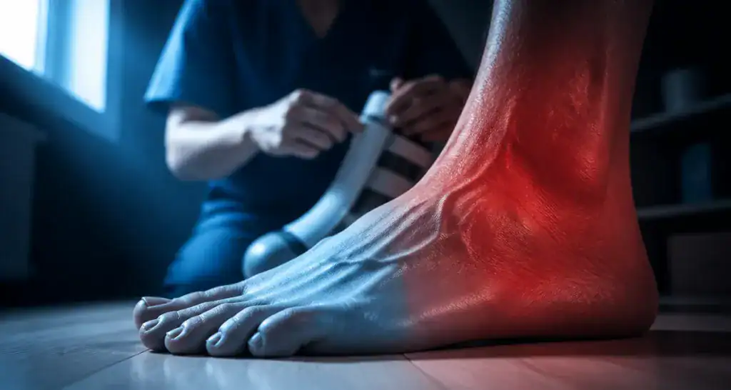 algodystrophie du pied traitement phases chaudes froides