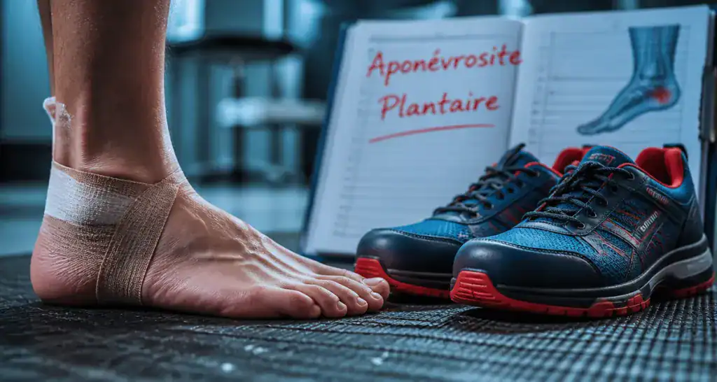 aponévrosite plantaire durée arrêt de travail pied bandé