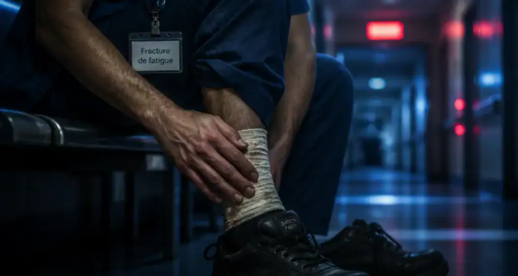 peut on travailler avec une fracture de fatigue pied bandé