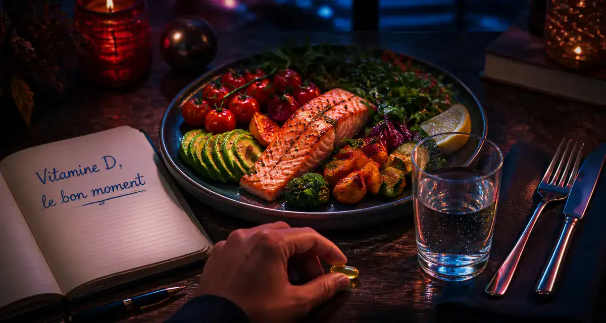 pourquoi prendre la vitamine d le soir plat et gélule