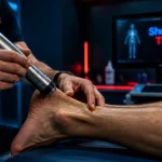 shockwave therapy sur tendon d'Achille en rééducation