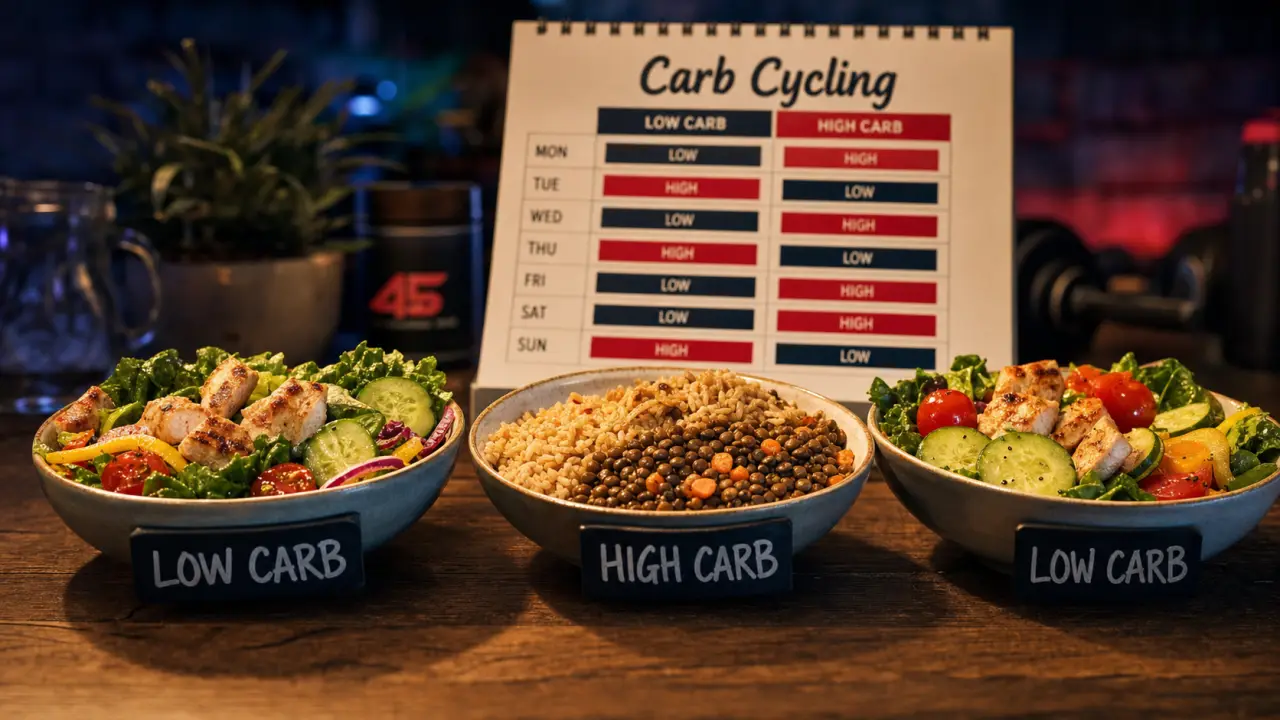 Carb cycling c’est quoi : bols low carb et high carb, calendrier