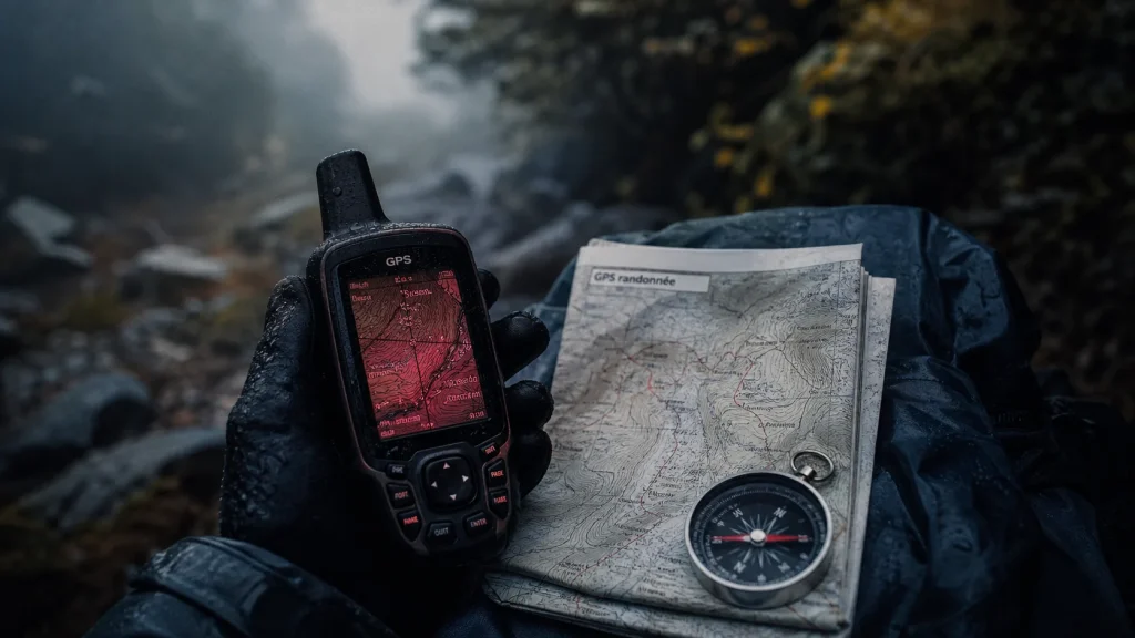 gps randonnée pour ne pas se perdre : boîtier étanche et boussole