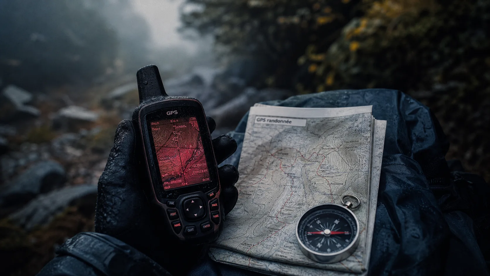 gps randonnée pour ne pas se perdre : boîtier étanche et boussole