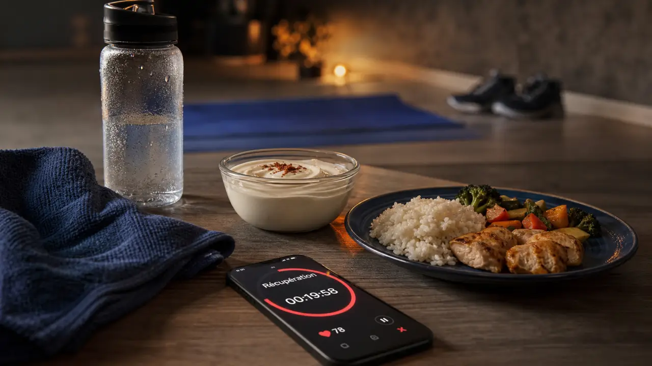 Récupération en sport : eau, yaourt protéiné et sommeil après l’effort