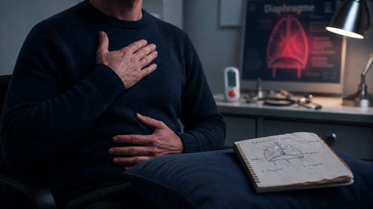 Diaphragme bloqué traitement : stress, posture, respiration
