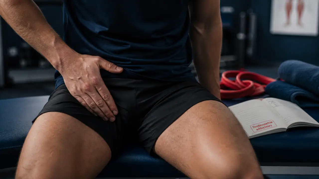 Aine douloureuse : tendinopathie adducteur chez un athlète en kinésithérapie