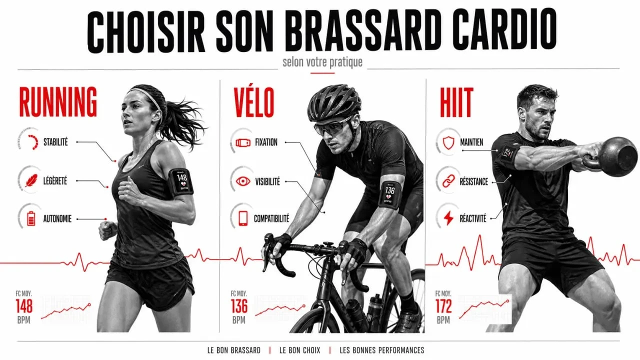 Choisir le meilleur brassard cardio selon votre sport : running, vélo et HIIT