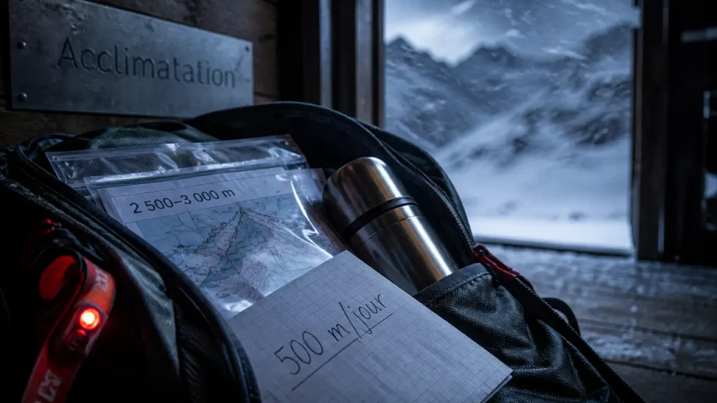 Mal des montagnes traitement préventif : 500 m par jour, nuits intermédiaires et symptômes à surveiller