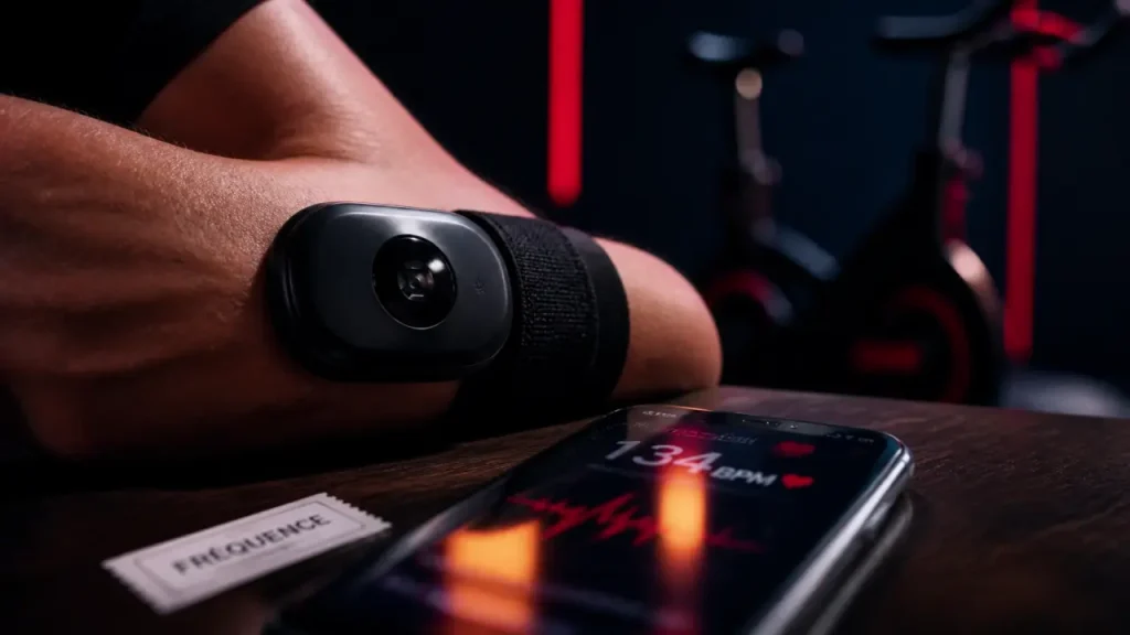 Brassard cardio : 38 h d’autonomie, Bluetooth/ANT+ et précision sans ceinture
