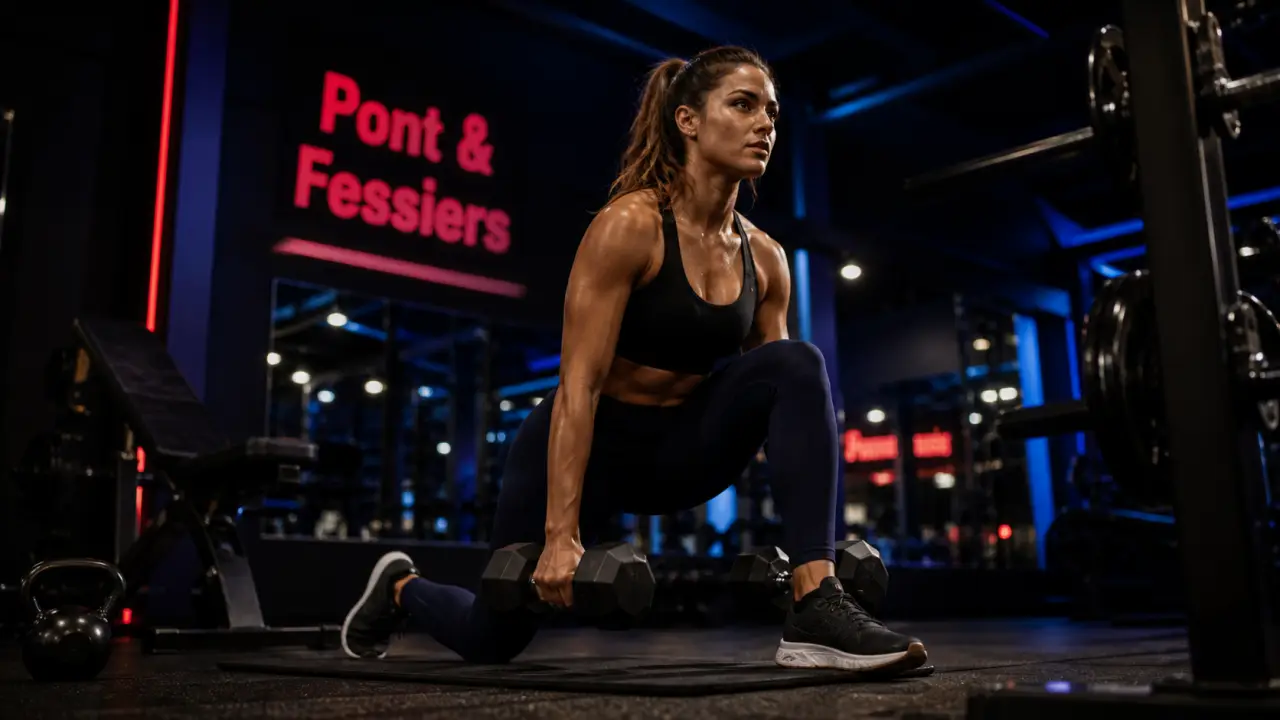Muscler fessiers : fente et squat en salle de sport