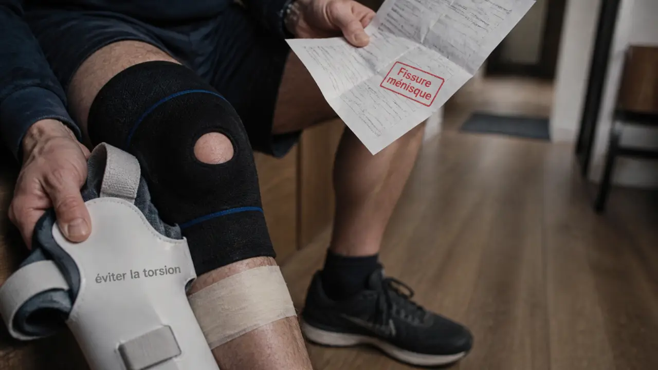 Peut on marcher avec une fissure du ménisque : genouillère et attelle