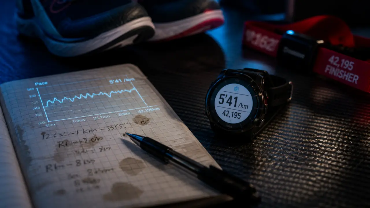 Temps marathon allure : montre 5'41/km 42,195