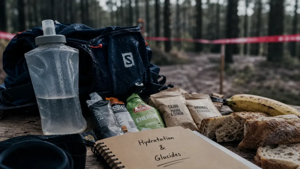 Trail et alimentation : charger les réserves 36 à 48 heures avant, tenir 30 à 60 g de glucides par heure