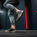 Travail proprioception : genou et cheville en appui unipodal