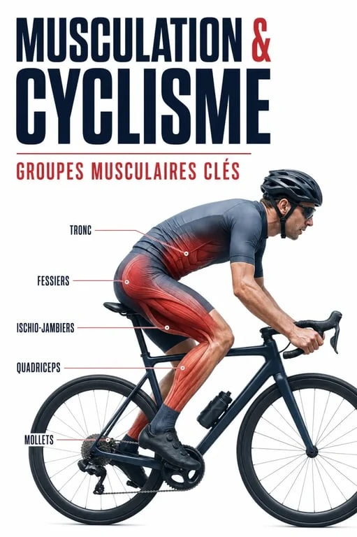 Musculation en cyclisme : groupes musculaires sollicités et exercices clés