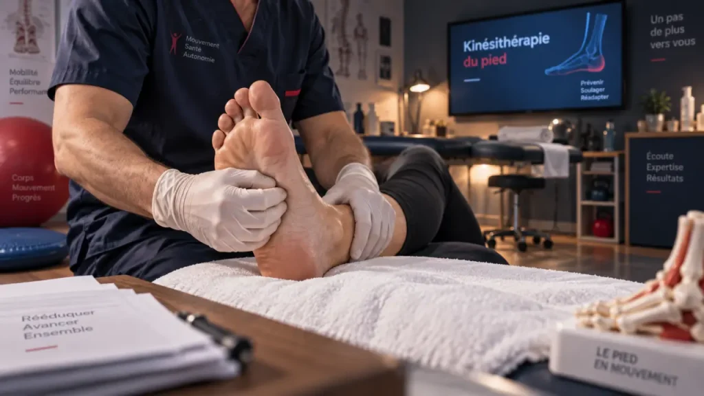 Kinésithérapie du pied : retrouver mobilité, appuis et marche sécurisée
