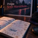 Préparation semi marathon : carnet d’entraînement, chronomètre et récupération