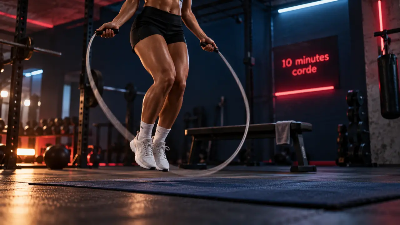 10 minutes de corde à sauter équivaut à un jogging en salle de sport