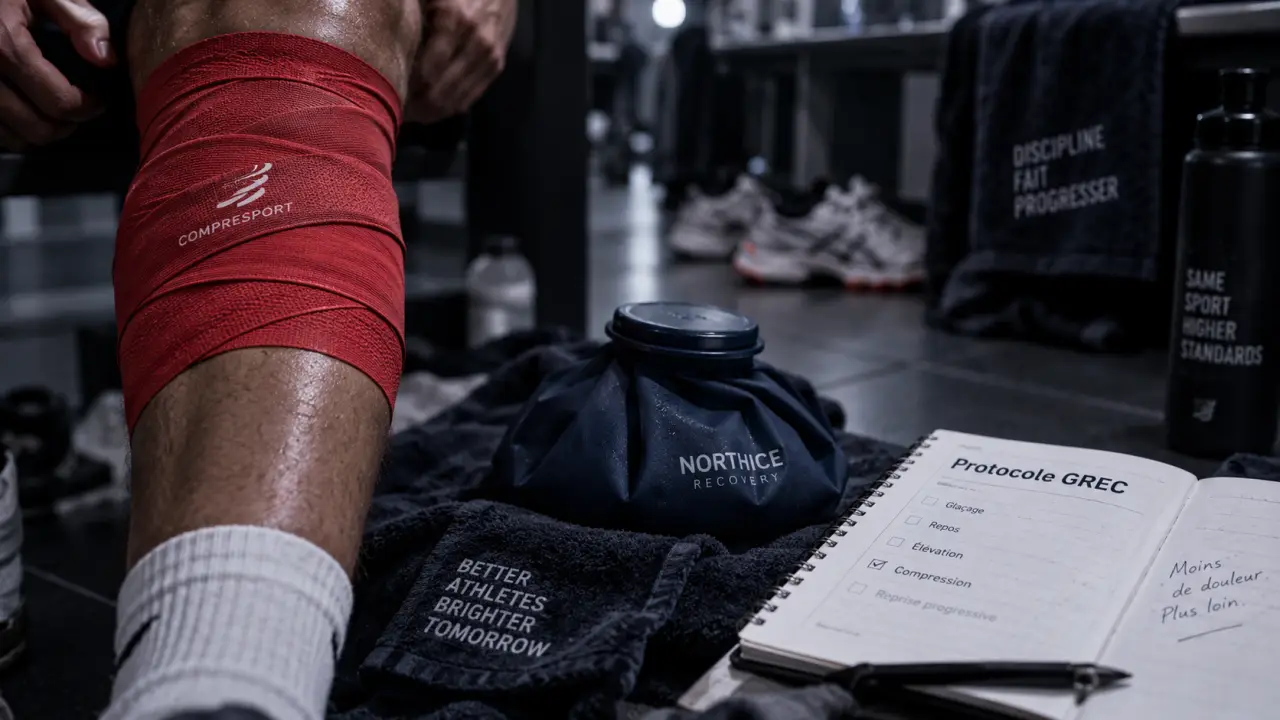 Comment soigner une déchirure musculaire : compression et poche de froid