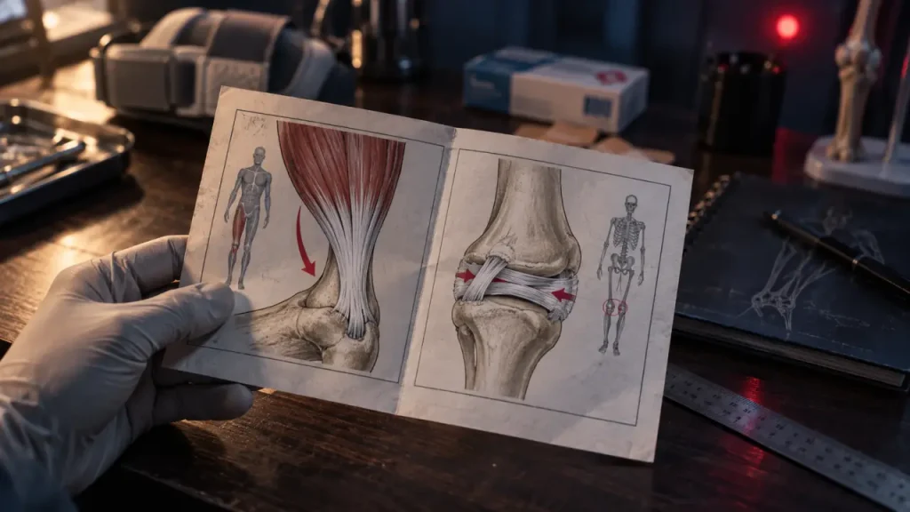 Tendon ou ligament ? La confusion qui change tout sur une entorse ou une tendinite