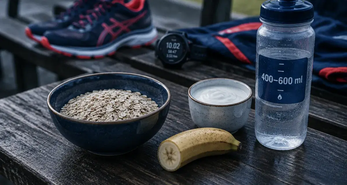 Manger avant sport : bol d’avoine et banane avant séance running
