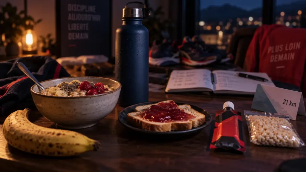 Que manger avant un semi-marathon ? Le plan simple, de J-10 au ravitaillement