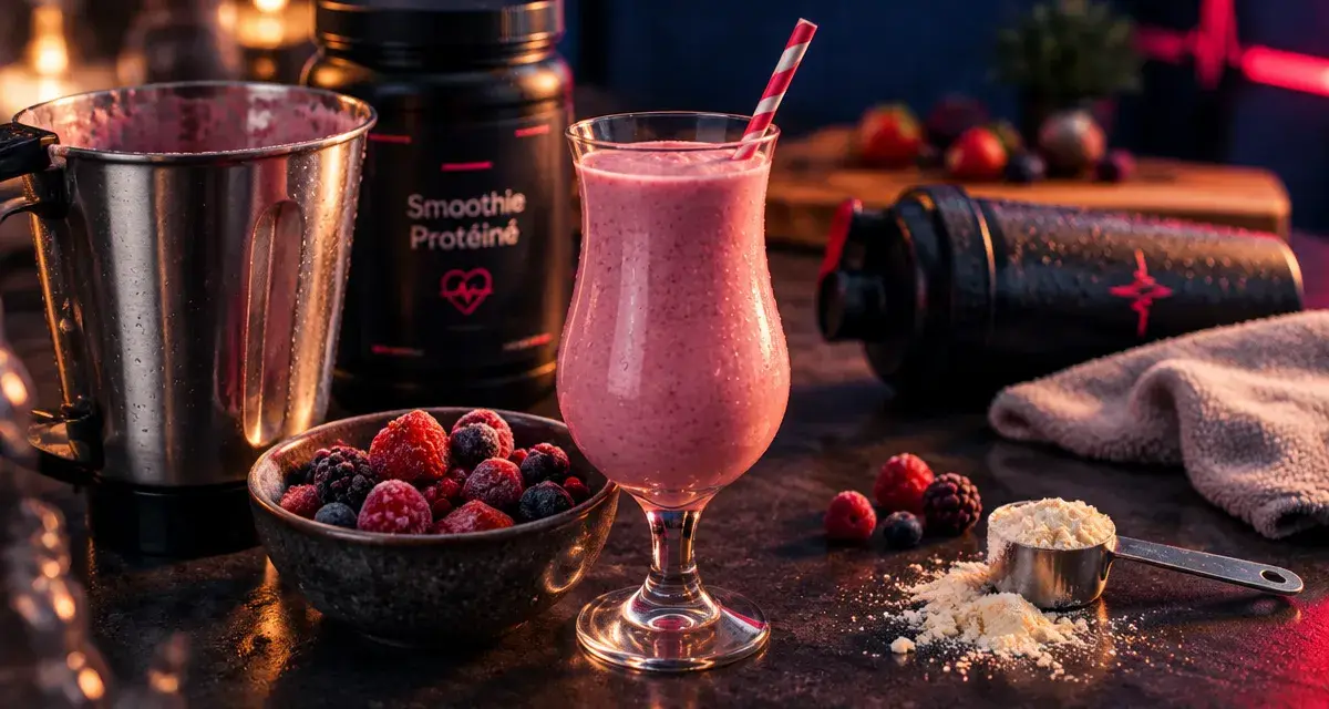Smoothie proteine sport : 4 recettes au blender, boisson protéinée